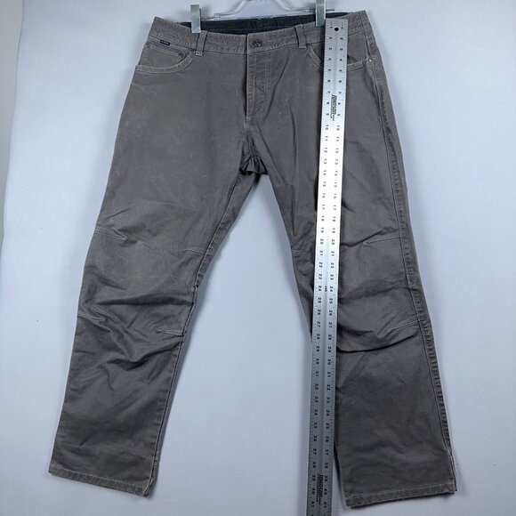 Kuhl Straight Leg Pants Men Size 38X32 Coin Pockets High Rise Charcoal Wash Gray - Picture 12 of 13